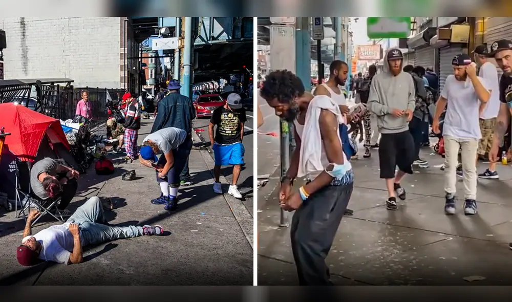 Este barrio en Estados Unidos es golpeado por el tráfico de drogas e inseguridad. Foto: composición LR/Philadelphia Inquirer. Video: Urban Visuals 2.0/TikTok