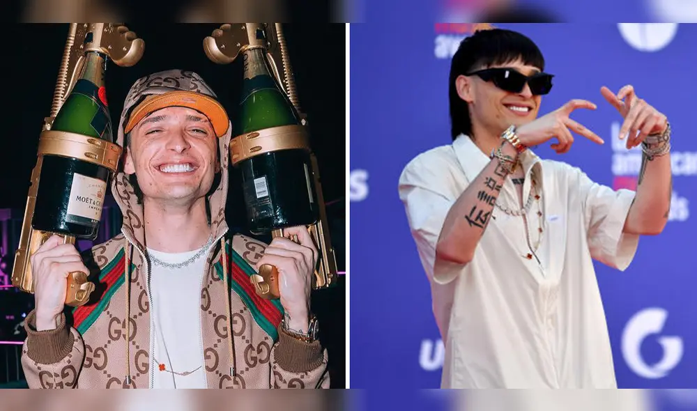 Peso Pluma se coloca Top 1 en Spotify con su canción "Ella baila sola". Foto: composición LR/Actitud Fem/Infobae