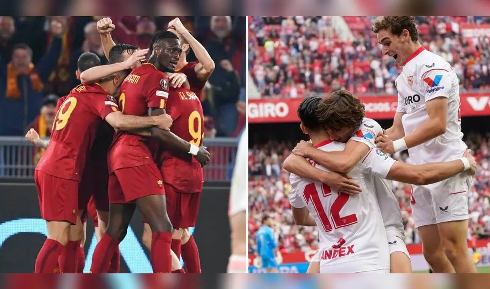 Sevilla vs. Roma jugarán la gran final en el Puskás Aréna. Foto: composición LR/Sevilla FC/As Roma Sevilla vs. Roma jugarán la gran final en el Puskás Aréna. Foto: composición LR/Sevilla FC/As Roma
