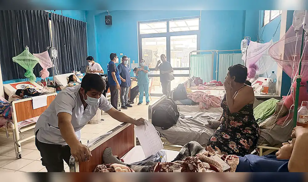 Alerta en Piura. Ya no solo los hospitales están colapsados, sino también las escuelas. Población se siente burlada por la ministra de Salud, Rosa Gutiérrez. Foto: difusión