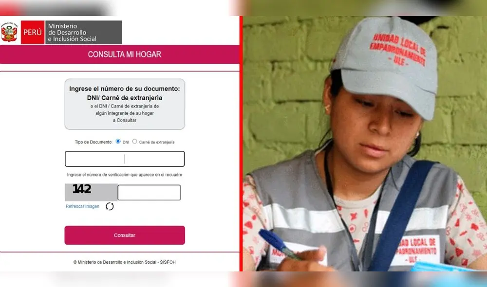 El Sisfoh tiene la clasificación de todos los hogares a nivel nacional. Composición LR/ Midis