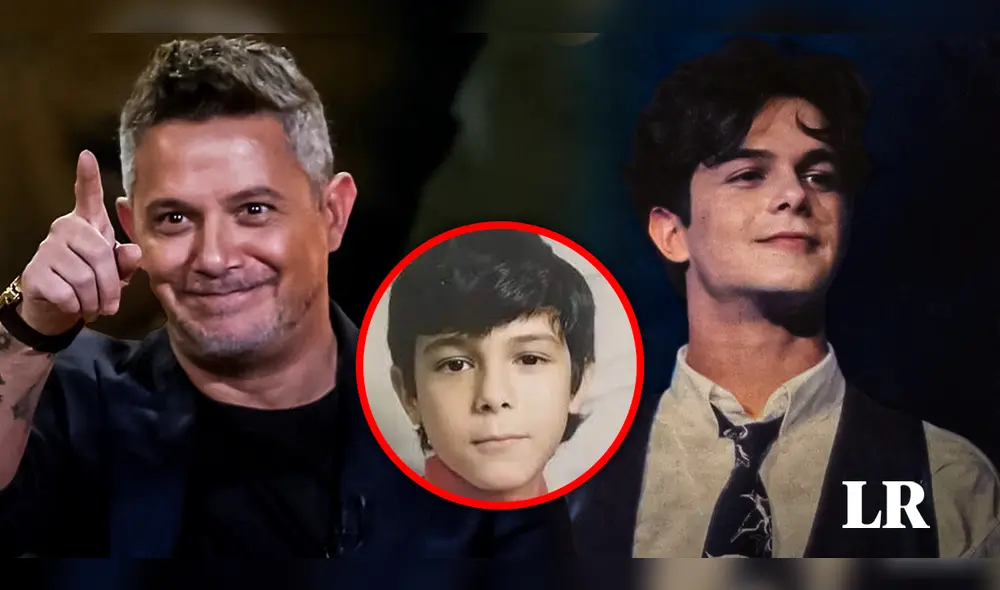 Alejandro Sanz mostró sus habilidades musicales desde niño. Foto: composición LR