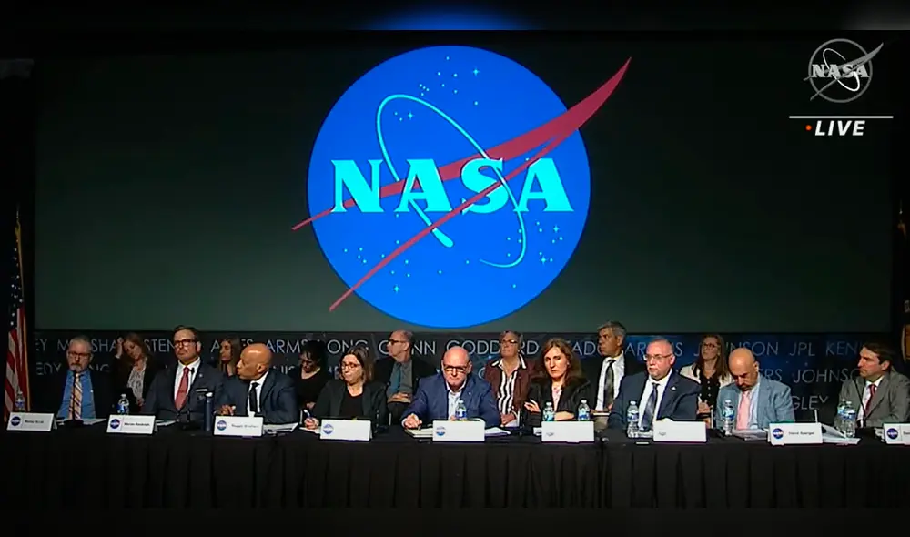 Equipo de la NASA anunció sus conclusiones sobre el estudio de ovnis. Foto: captura de NASA TV