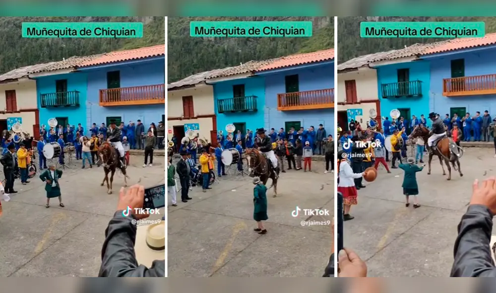 Material fue registrado en el distrito de Chiquián. Foto: composición LR/captura de Tiktok/RJaimes9 - Video: RJaimes9/TikTok