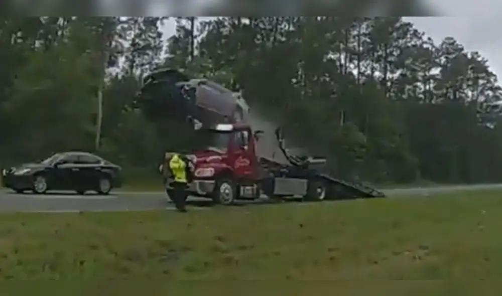 Imagen del momento descrito en Georgia. Foto y video: Oficina del Alguacil del Condado de Lowndes