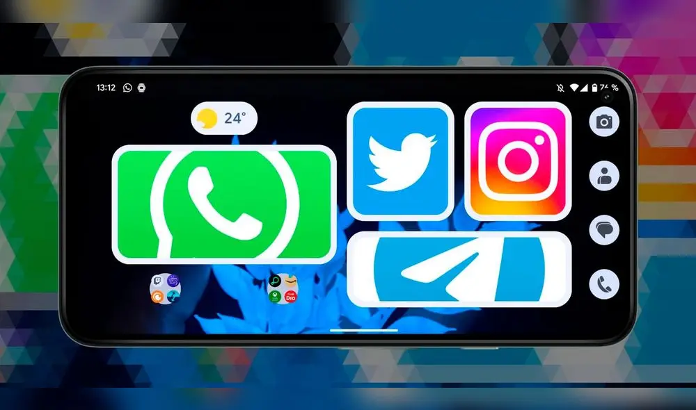 Puedes agrandar uno o varios íconos. Foto: Xataka Android