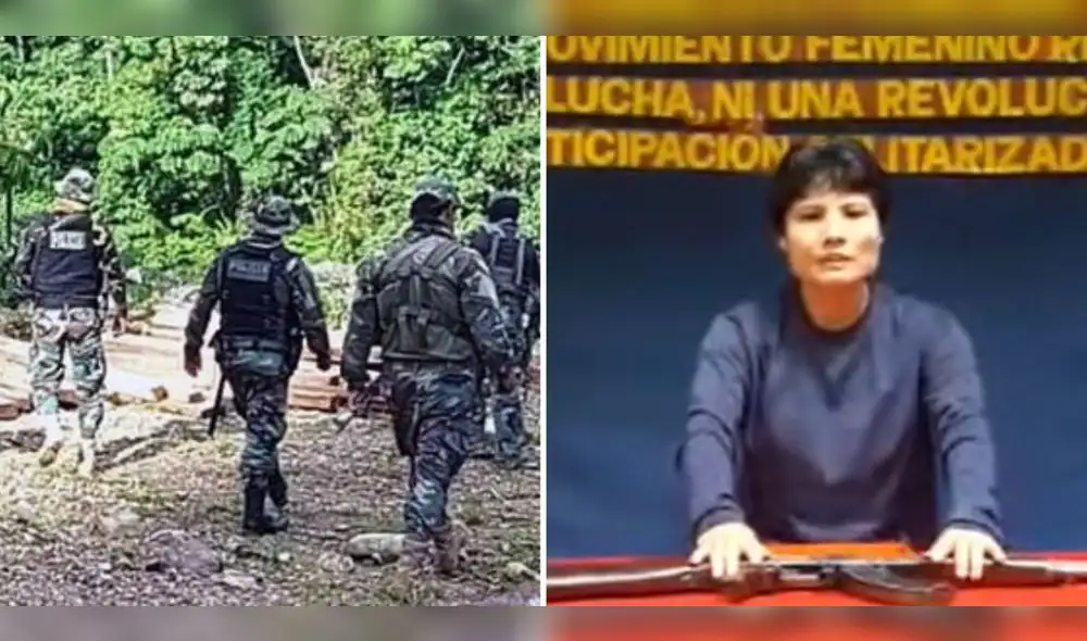 Ella asumió ese cargo tras la muerte de su cuñado Jorge Quispe Palomino, camarada ‘Raúl’. Foto: difusión/composición LR