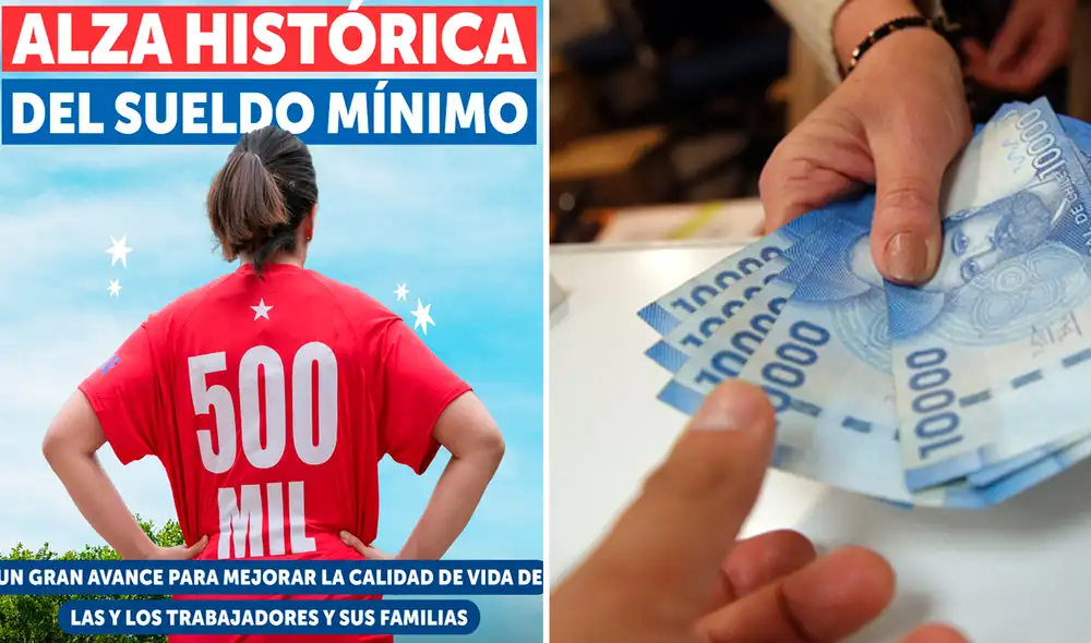 El aumento del sueldo mínimo en Chile fue aprobado en la Cámara de Diputados el último lunes 29. Foto: composición LR / Gobierno de Chile / El Mercurio