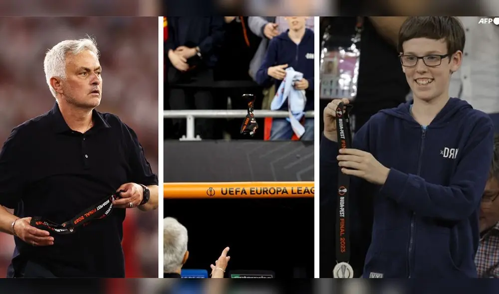 José Mourinho ganó la Conference League con la Roma en la temporada pasada. Foto: composición GLR/AFP José Mourinho ganó la Conference League con la Roma en la temporada pasada. Foto: composición GLR/AFP