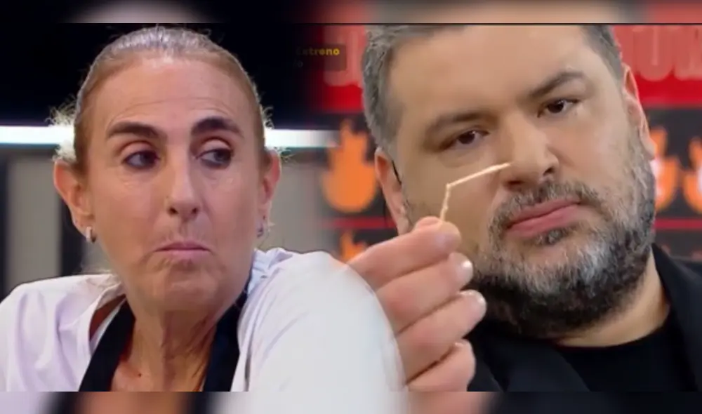 Natalia Málaga vuelve a protagonizar incidente con su plato de comida en "El gran chef: famosos". Foto: composición/captura Latina Natalia Málaga vuelve a protagonizar incidente con su plato de comida en "El gran chef: famosos". Foto: composición/captura Latina