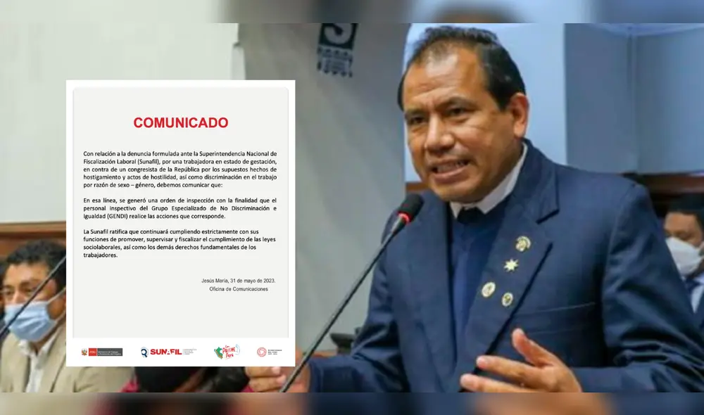 Edgar Tello ingresó al Congreso por Perú Libre, pero actualmente pertenece al Bloque Magisterial. Foto: composición LR/Sunafil/Congreso Edgar Tello ingresó al Congreso por Perú Libre, pero actualmente pertenece al Bloque Magisterial. Foto: composición LR/Sunafil/Congreso