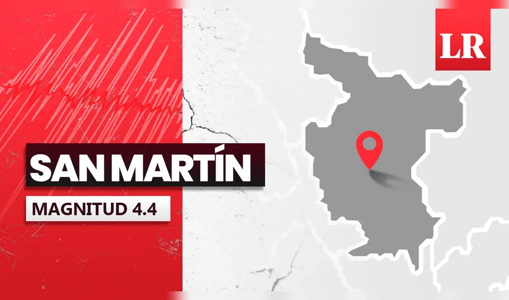 Temblor de 4.4 de magnitud en San Martín. Foto: composiciónLR