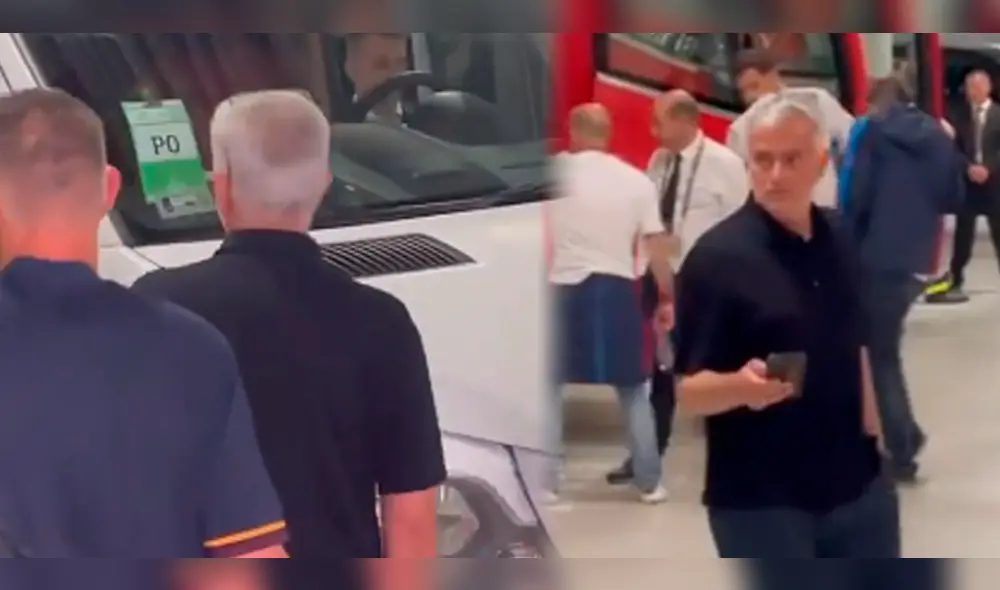 Mourinho no perdonó al árbitro del encuentro. Foto: composiciónLR/difusión