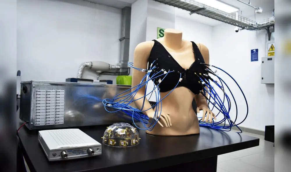 Prototipo funcional. Este proyecto utiliza la radiofrecuencia para detectar las anomalías en la mama. Foto: LR Prototipo funcional. Este proyecto utiliza la radiofrecuencia para detectar las anomalías en la mama. Foto: LR