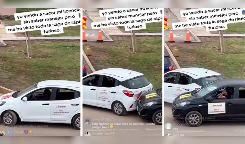 El joven que propinó el accidente estaba visiblemente frustrado. Foto: composición LR / capturas de TikTok / @Leo_15_Mg El joven que propinó el accidente estaba visiblemente frustrado. Foto: composición LR / capturas de TikTok / @Leo_15_Mg