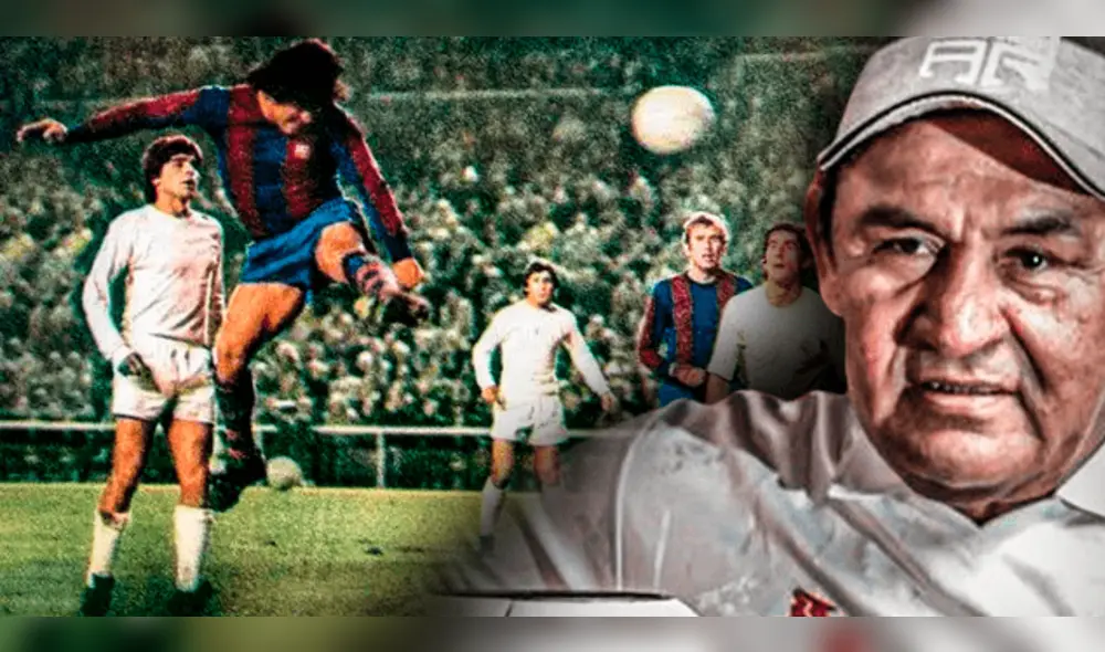 Hugo Sotil jugó 68 partidos y anotó 17 goles durante su participación en el club catalán. Foto: composición LR/difusión/Andina