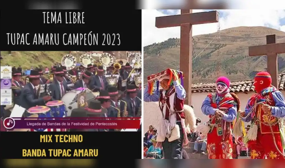 La Festividad de Pentecostés es la fiesta religiosa más importante de Huancavelica. Foto: composición LR/captura de video/victorpacora22/TikTok/CuscoToursPerú - Video: victorpacora22/TikTok