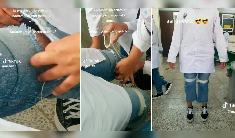 Usuarios aplaudieron el ingenio de los muchachos para ayudar a su amiga. Foto: Composición de LR/@Mannlez/TikTok