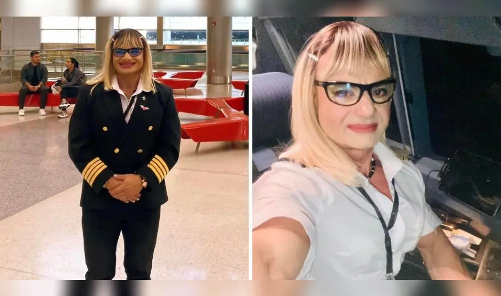 Hito. Carle Campolieto es respaldada por sus colegas de avión. Foto: composición LR/Traniela Carle Campolieto/Facebook