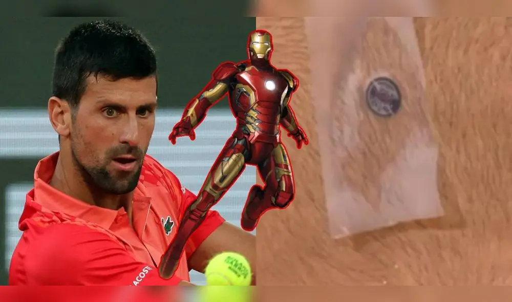 Novak Djokovic ha sorprendido con el chip que usa en el pecho. Foto: EFE Novak Djokovic ha sorprendido con el chip que usa en el pecho. Foto: EFE