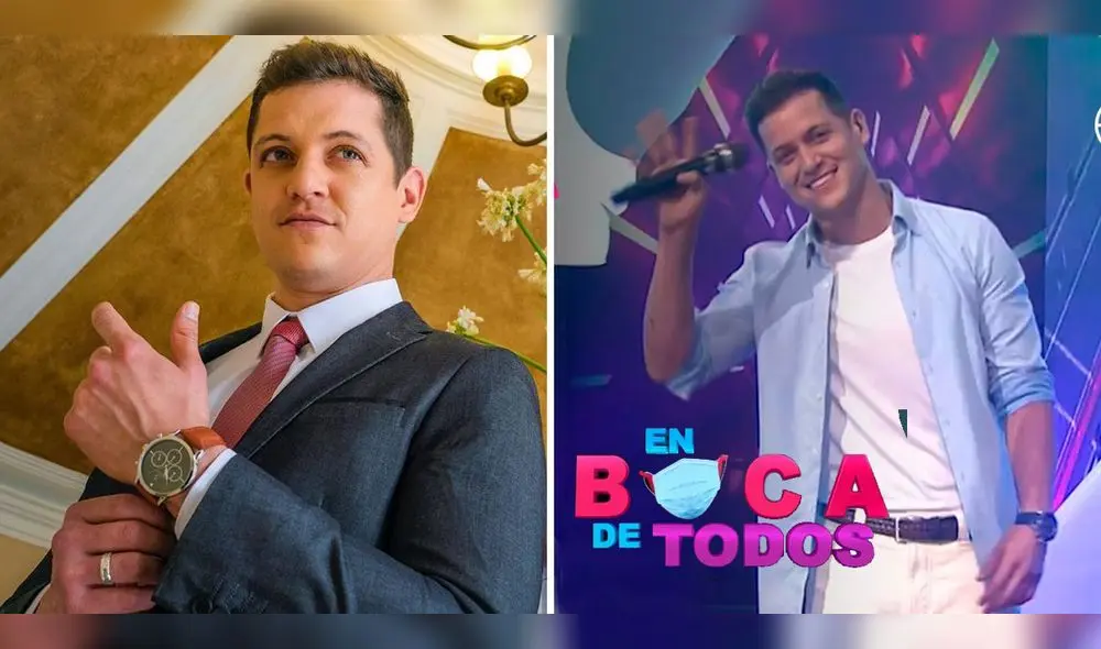 Gino Pesaressi estuvo un año como conductor de "En boca de todos". Foto: composición LR/Gino Pesaressi/Instagram/captura de América TV