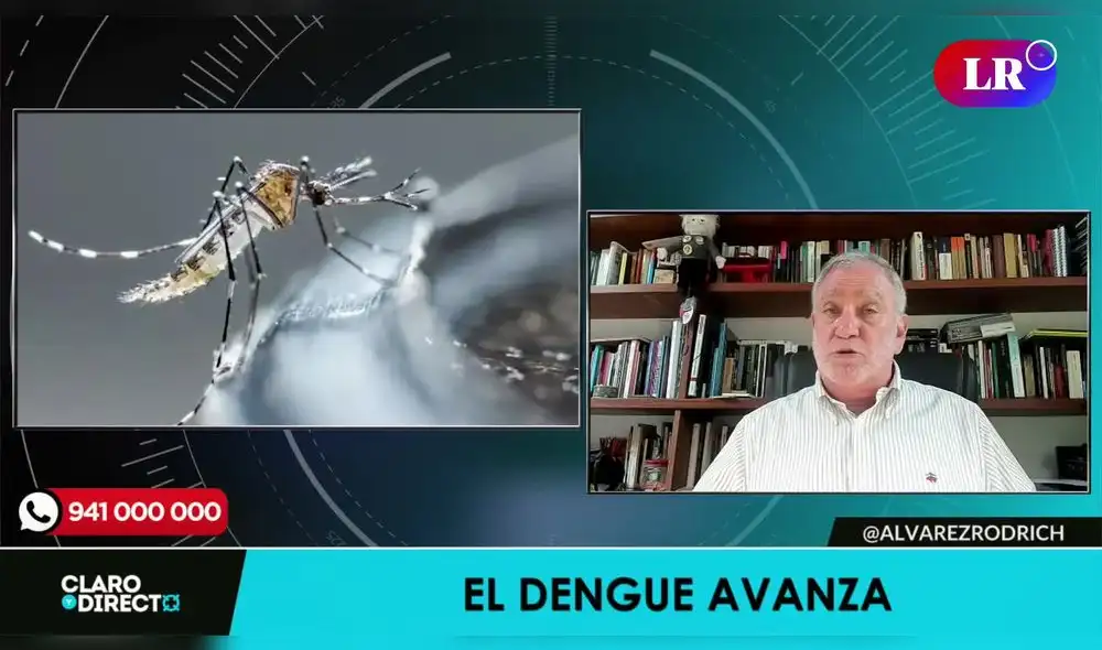 Augusto Álvarez Rodrich critica al Gobierno por su inacción ante el avance del dengue. Foto/Video: LR+