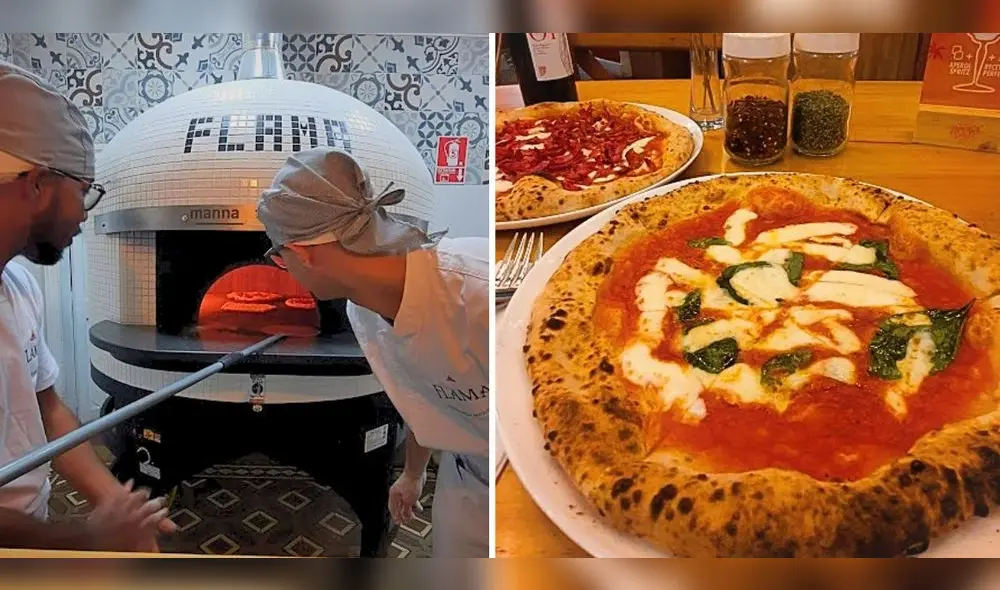 Las pizzas de Flama tienen una consistencia delgada y equilibrada con sabores intensos, pero que coexisten de forma homogénea en el plato. Foto: composición LR Las pizzas de Flama tienen una consistencia delgada y equilibrada con sabores intensos, pero que coexisten de forma homogénea en el plato. Foto: composición LR