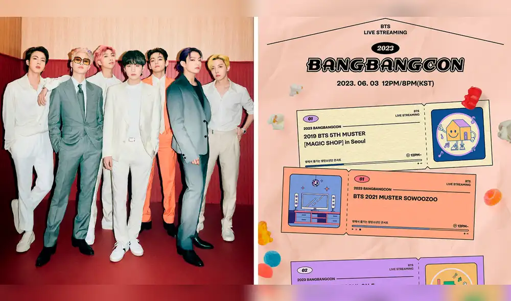 BTS regresó con "BANG BANG CON 2023" y presentó conciertos gratuitos online para ARMY. Foto: composición LR/BIGHIT