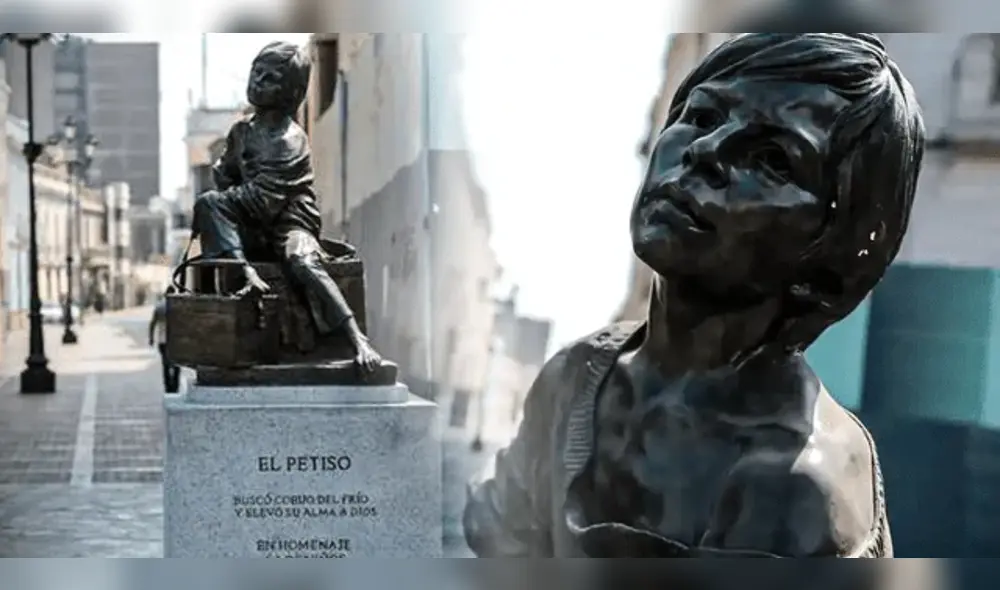El monumento del Petiso es una alegoría a los niños trabajadores de la calle. Foto: composición LR/John Reyes/La República