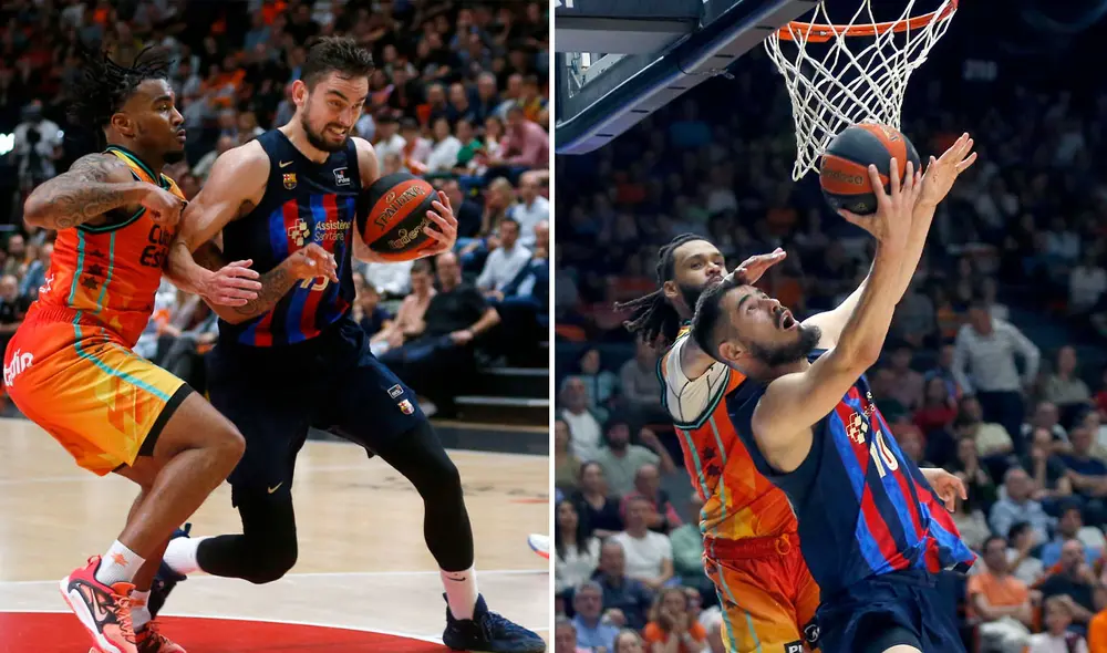 El Barcelona igualó el récord de triples de un equipo por partido de playoff. Fotos: composición / FC Barcelona / EFE El Barcelona igualó el récord de triples de un equipo por partido de playoff. Fotos: composición / FC Barcelona / EFE