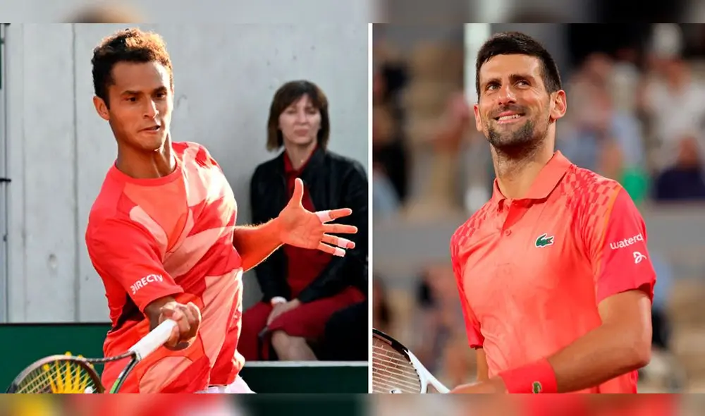 Juan Pablo Varillas vs. Novak Djokovic se enfrentarán por primera vez. Foto: composición/EFE