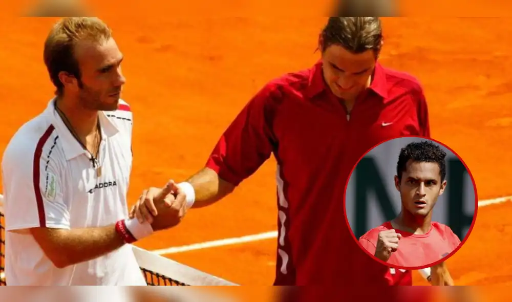 Luis Horna venció a Roger Federer en mayo de 2006. Foto: composición LR/EFE/Twitter Luis Horna venció a Roger Federer en mayo de 2006. Foto: composición LR/EFE/Twitter