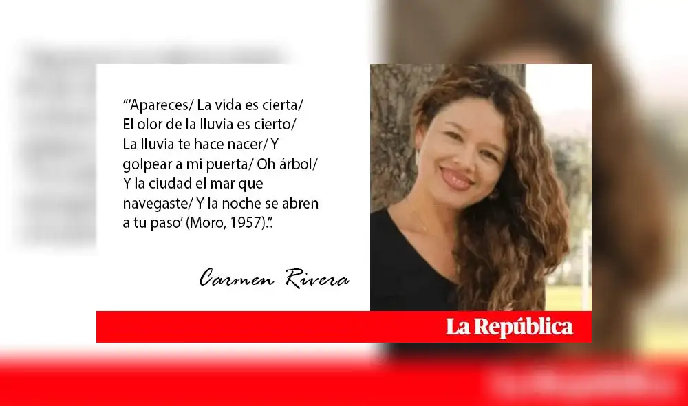 Carmen Rivera. Foto: La República