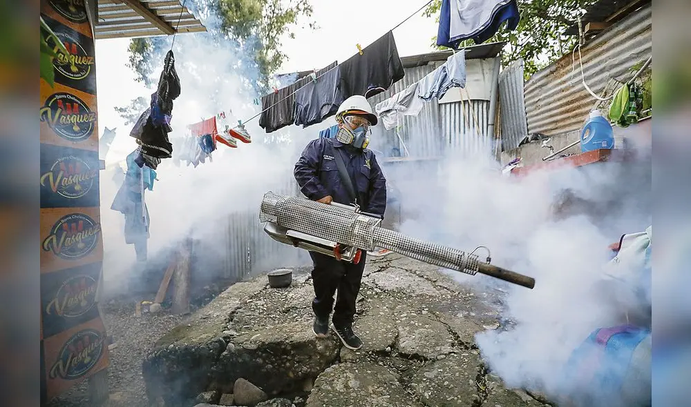 Las brigadas de fumigación continúan trabajando contra el dengue. Foto: archivo LR