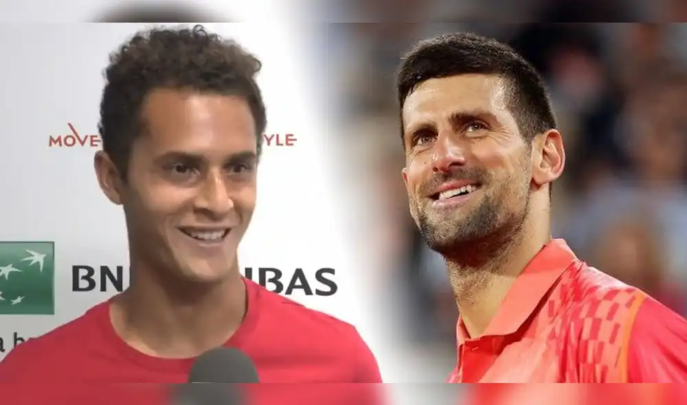 Juan Pablo Varillas enfrentará a Novak Djokovic este domingo 4 de junio en el Roland Garros. Foto: composición GLR