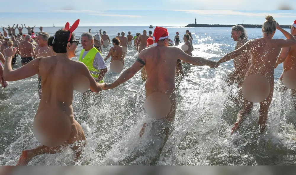 Playa nudista de Cap d'Agde, Francia. Foto: AFP Playa nudista de Cap d'Agde, Francia. Foto: AFP
