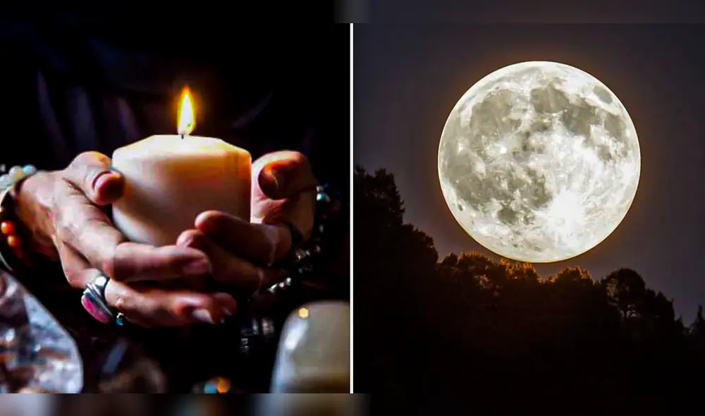 La luna llena representa un nuevo inicio. Foto: composición LR/Freepik/Milenio