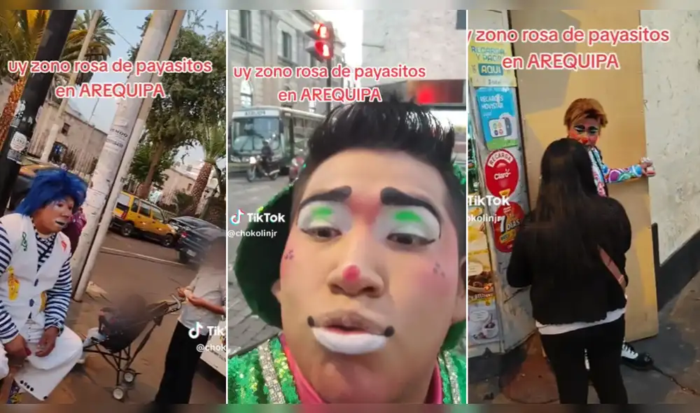 Payasito provoca carcajadas tras video que publicó en TikTok. Foto: composición LR/@chokolinjr Video: @chokolinjr