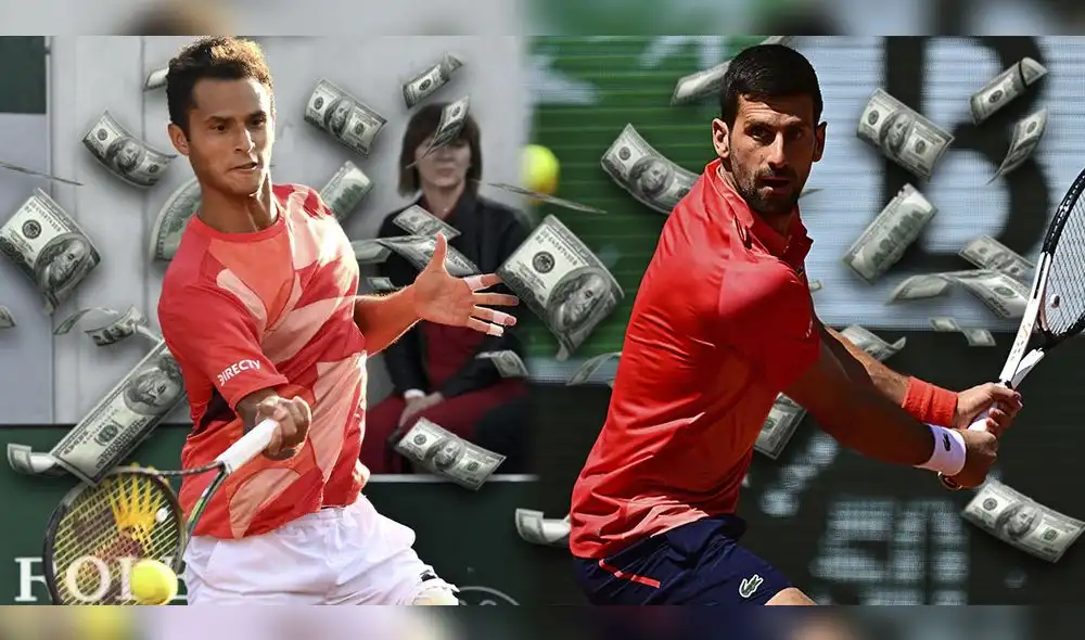 Juan Pablo Varillas vs. Novak Djokovic: solo uno pasará a cuartos de final de Roland Garros. Foto: composición LR/AFP