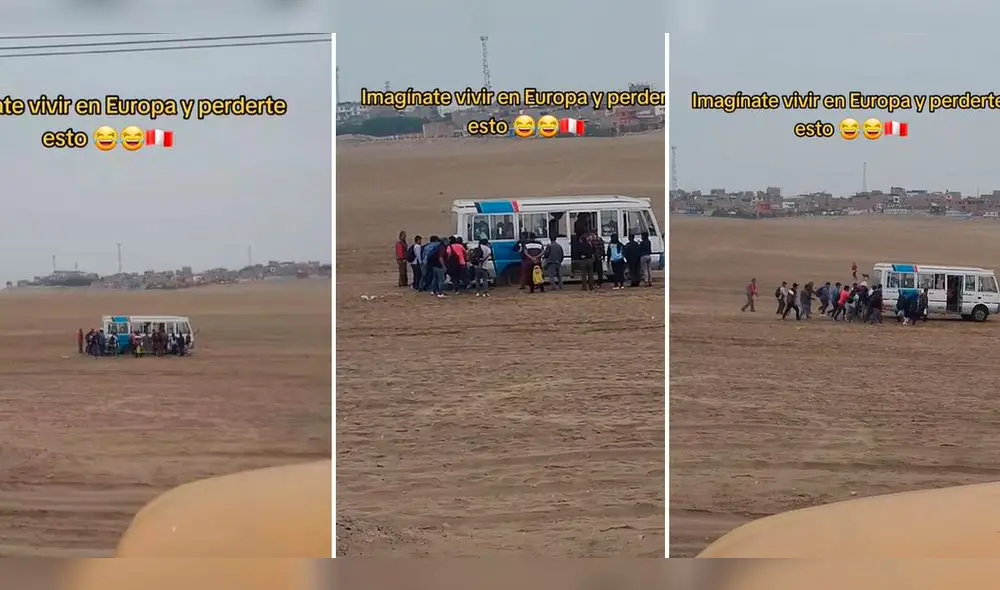 Diversos cibernautas comentaban que esta clase de situaciones son habituales por esta zona. Foto: composición LR / capturas de TikTok / @RichardddSanchez14