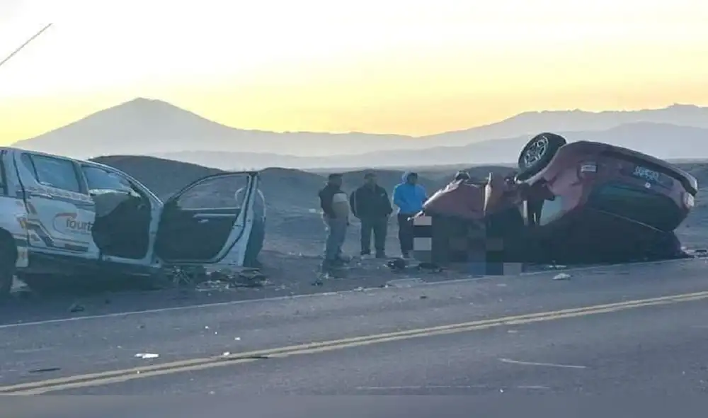 Al parecer, la neblina les obstaculizó la visión de los conductores. Foto: Informados Arequipa