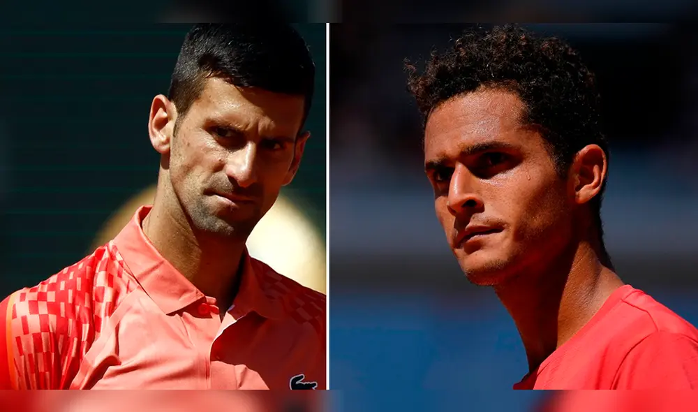 El tenista nacional enfrentó al serbio por la cuarta ronda del Roland Garros. Foto: EFE