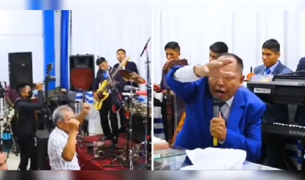 El pastor pertenece a la Iglesia Evangélica Pentecostés Internacional - Fragancia Celestial. Foto: composición LR/captura/@raulefrain08/TikTok - Video: @raulefrain08/TikTok