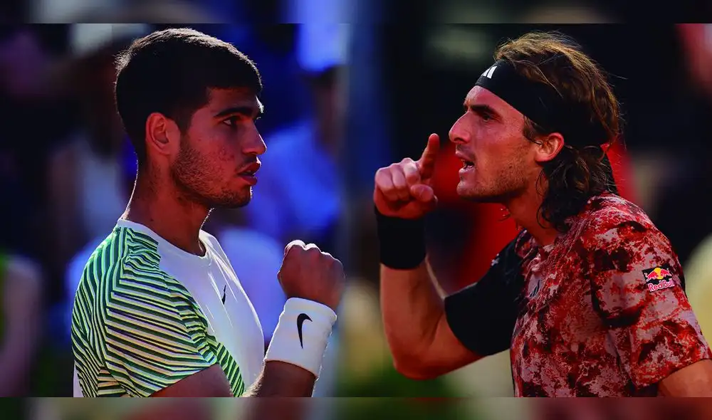 Carlos Alcaraz vs. Stefanos Tsitsipas: solo uno pasará a las semifinales de Roland Garros 2023. Foto: composición LR/AFP