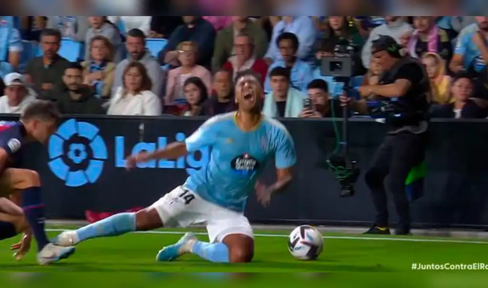 Renato Tapia entró en el segundo tiempo del Celta vs. Barcelona. Foto: captura de ESPN | Video: ESPN