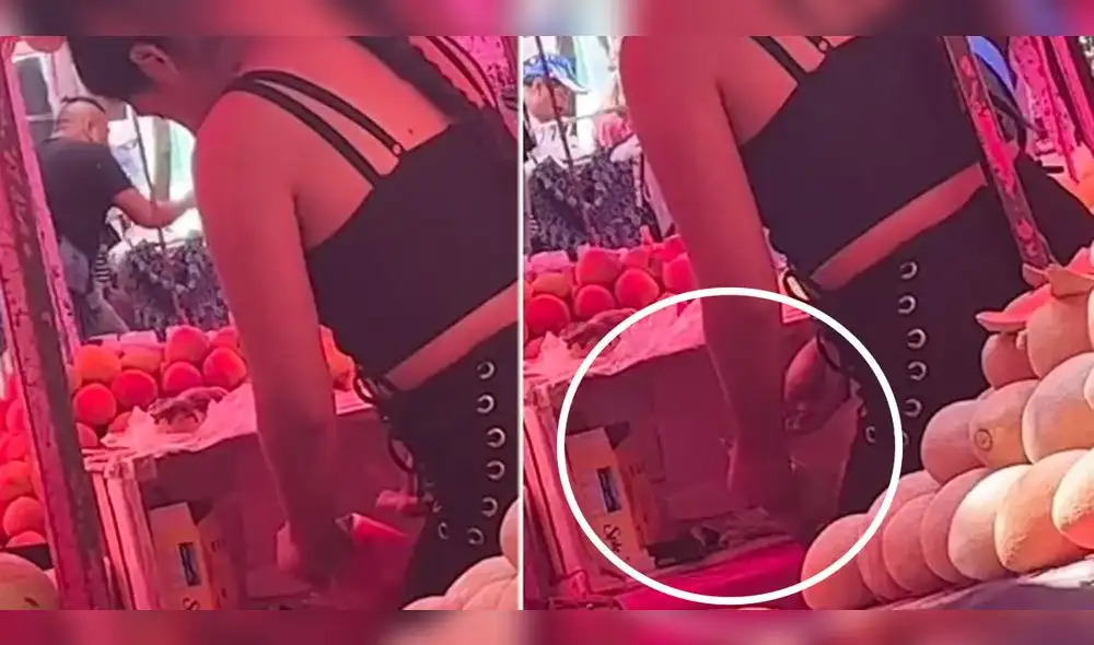 El viral de la vendedora poniendo azúcar en sandías fue registrado en México. Foto: composición LR/captura de TikTok El viral de la vendedora poniendo azúcar en sandías fue registrado en México. Foto: composición LR/captura de TikTok