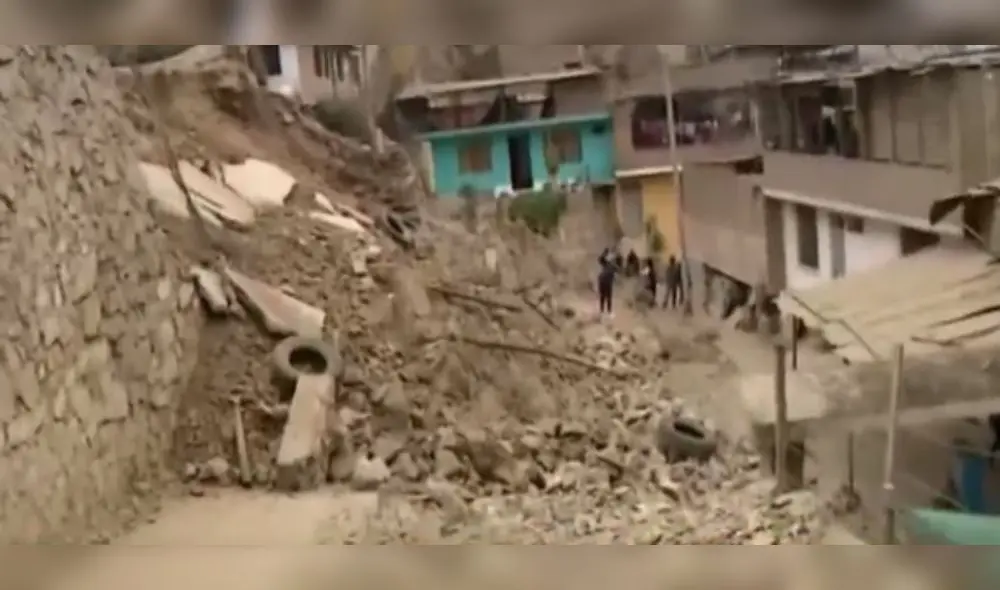 Esta situación es un riesgo latente para los vecinos de la zona. Foto: captura "Canal N"