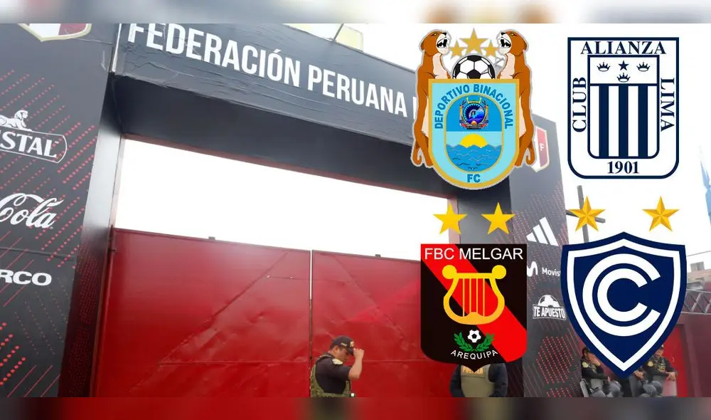 FPF lanzó un nuevo comunicado contra Alianza, Binacional, Cienciano y Melgar sobre el tema de los derechos de TV. Foto: composición/La República