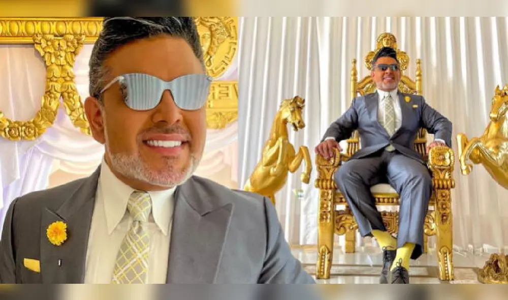 Andrés Hurtado es un gran aficionado a los objetos dorados y extravagantes. Foto: captura Cosas