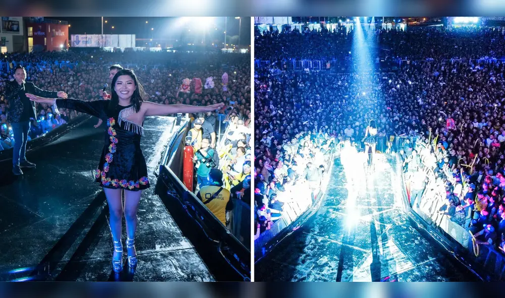 Yarita Lizeth abarrotó el centro comercial Plaza Norte en su concierto por su 13 aniversario. Foto: Yarita Lizeth Yanarico Quispe/Facebook - Video: Yarita Lizeth Yanarico Quispe/Facebook